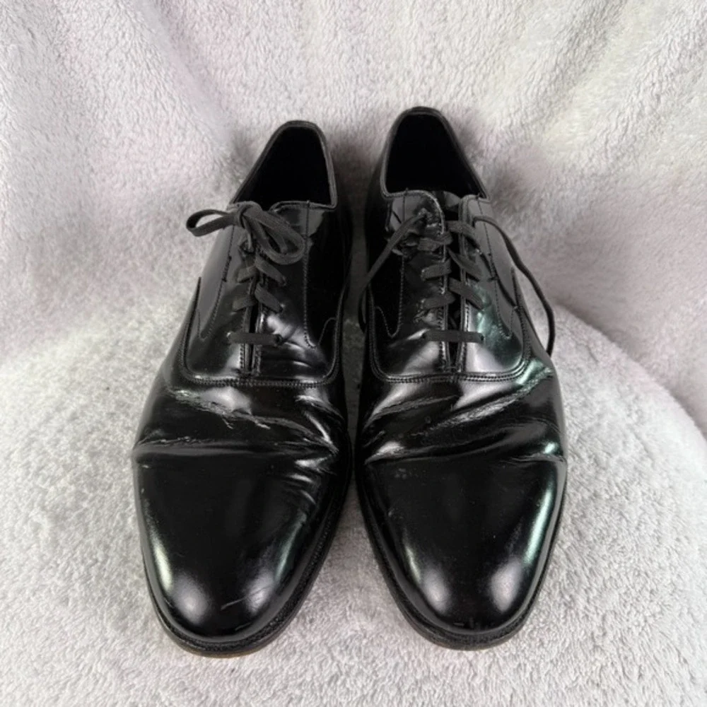 Brooks Brothers Brooks English Oxford Shoes Curzon Patent Leather Mens 41 D US 8